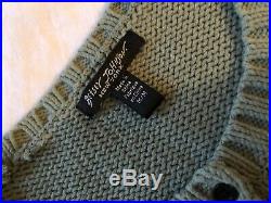 Rare Betsey Johnson Kitten Cropped Baby Blue Sweater Vintage- Medium
