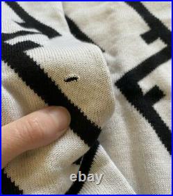 Rare Fendi Mens Logo Repeat Wool Sweater Jumper Size Small Medium Wow £595