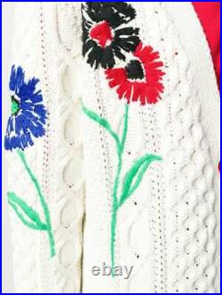 Red Valentino Embroidered Cotton Cardigan. Sz S/m/l. $1050
