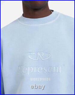 Represent Worldwide Sweater/Jumper/Pullover Powder Blue Size Medium