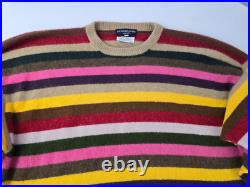 Richard James 100% Cashmere Thick Chunky Multicolor Sweater M / L England Richard James 100% Cashmere Thick Chunky Multicolor Sweater M / L England
