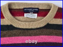 Richard James 100% Cashmere Thick Chunky Multicolor Sweater M / L England