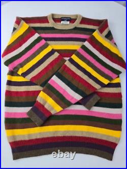 Richard James 100% Cashmere Thick Chunky Multicolor Sweater M / L England Richard James 100% Cashmere Thick Chunky Multicolor Sweater M / L England