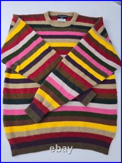 Richard James 100% Cashmere Thick Chunky Multicolor Sweater M / L England Richard James 100% Cashmere Thick Chunky Multicolor Sweater M / L England