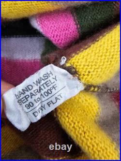 Richard James 100% Cashmere Thick Chunky Multicolor Sweater M / L England
