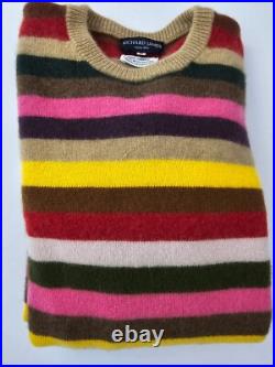 Richard James 100% Cashmere Thick Chunky Multicolor Sweater M / L England Richard James 100% Cashmere Thick Chunky Multicolor Sweater M / L England