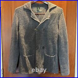 Robert Talbott $425 Peacoat Sweater Merino Wool Italy Medium (40 US 50 EU)