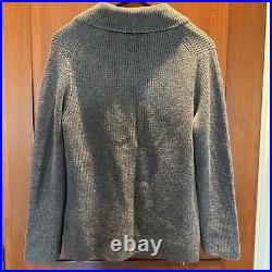 Robert Talbott $425 Peacoat Sweater Merino Wool Italy Medium (40 US 50 EU)