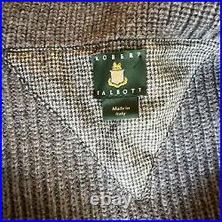 Robert Talbott $425 Peacoat Sweater Merino Wool Italy Medium (40 US 50 EU)