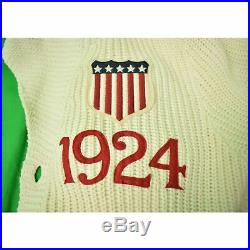 Rugby Ralph Lauren Cardigan with 1924 Olympic Crest Sweater Sz M New with Tag