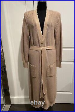 SER. O. YA Amanda Sweater Cardigan Dress Color Taupe Size XS Also Fits S/M