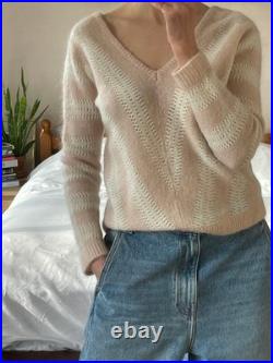 SEZANE striped mohair and wool blend Ariel jumper M