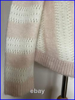 SEZANE striped mohair and wool blend Ariel jumper M