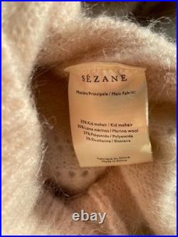 SEZANE striped mohair and wool blend Ariel jumper M