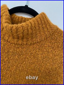 SITA MURT Burnt Orange Merino Wool SAGA Knit Sweater Jumper Ribbon Trim M