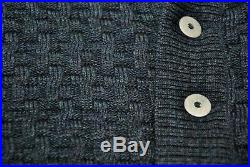 SNS Herning Stark Cardigan Sweater Blue Mix Medium M Slim