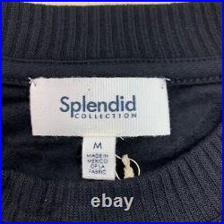 SPLENDID Supersoft Pullover Sweater Women's Size M Black Long Sleeve RM0K880