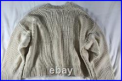 Sablyn New $730 Chunky Purled-knit Mercy Cropped Cashmere Sweater (rare!) M