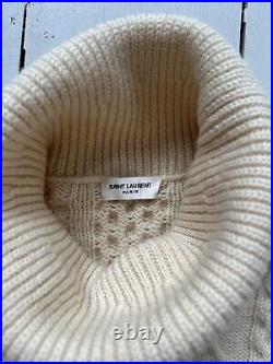 Saint Laurent Cream Cable knit jumper