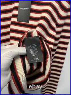 Saint Laurent Sailor Sweater With Black & Red Stripes Size Medium RRP £520