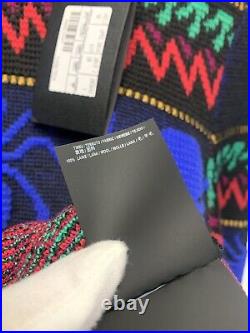Saint Laurent'Spider' Knit Wool Sweater Black & Multi Size Medium RRP £700