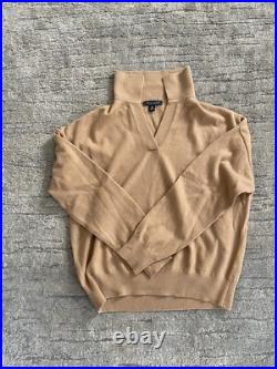 Saks Fifth Avenue Women's Tan Cashmere Sweater Size Medium