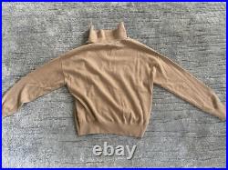 Saks Fifth Avenue Women's Tan Cashmere Sweater Size Medium