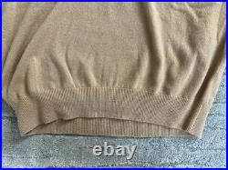 Saks Fifth Avenue Women's Tan Cashmere Sweater Size Medium