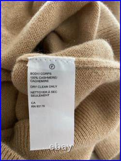 Saks Fifth Avenue Women's Tan Cashmere Sweater Size Medium