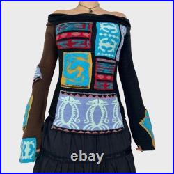 Save The Queen Graphic Print Knit Jumper M Save The Queen Graphic Print Knit Jumper M