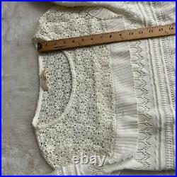 Sezane Knitted Jumper Sweater Size Medium In Cream Ecru