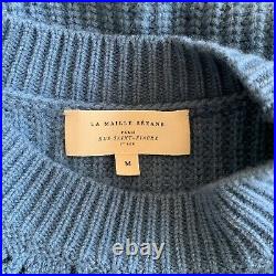 Sezane Solal Jumper Sweater Vintage Blue Size M