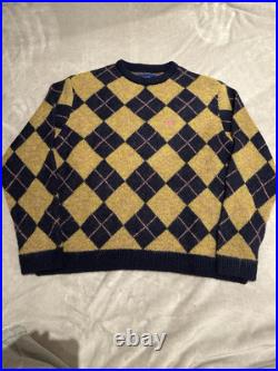 Size M Awake Ny Argyle Crewneck Sweater Multicolor