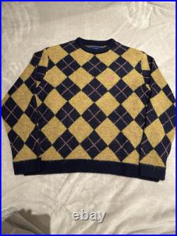 Size M Awake Ny Argyle Crewneck Sweater Multicolor