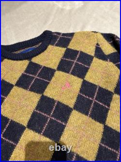 Size M Awake Ny Argyle Crewneck Sweater Multicolor