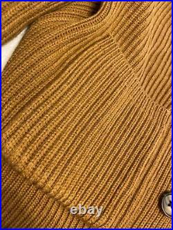 Spier and Mackay chunky shawl cardigan ochre medium