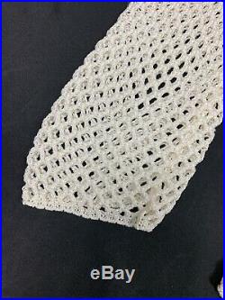Ss1994 Yohji Yamamoto POUR HOMME Crochet Knit Shirt Medium New