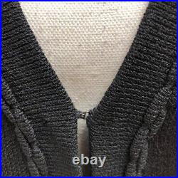 St John Basics Cardigan Sweater Jumper Womens Medium Black Mid Length