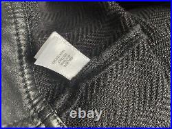 St. John Knit Caardigan Style Sweater/ Jacket with Leather Accents Size M/Lg