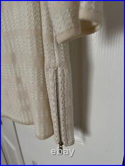 St. John Knits Long Sweater Tunic Creamy Size M