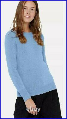 State Cashmere Womens Crew Neck Jumper 100% Pure Cashmere Sweater M 10 12 Uk