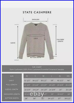 State Cashmere Womens Crew Neck Jumper 100% Pure Cashmere Sweater M 10 12 Uk