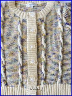 Steele Cody Size Small-Medium Chunky Knit Cardigan Sweater Jumper Button Front