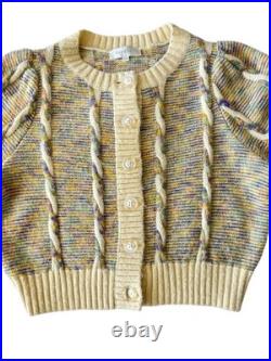 Steele Cody Size Small-Medium Chunky Knit Cardigan Sweater Jumper Button Front