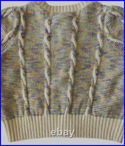 Steele Cody Size Small-Medium Chunky Knit Cardigan Sweater Jumper Button Front