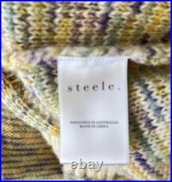 Steele Cody Size Small-Medium Chunky Knit Cardigan Sweater Jumper Button Front