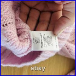 Steele Jumper Size Medium Jolene Pink Knit Sweater Long Sleeve
