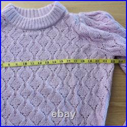 Steele Jumper Size Medium Jolene Pink Knit Sweater Long Sleeve
