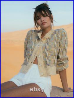 Steele Size Medium Cody Chunky Knit Cardigan Sweater Jumper Button Front