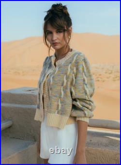 Steele Size Medium Cody Chunky Knit Cardigan Sweater Jumper Button Front